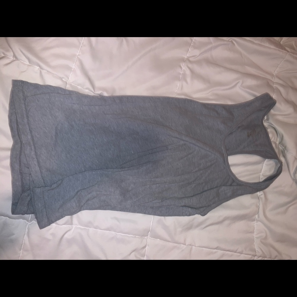 Simple blue gray tank top